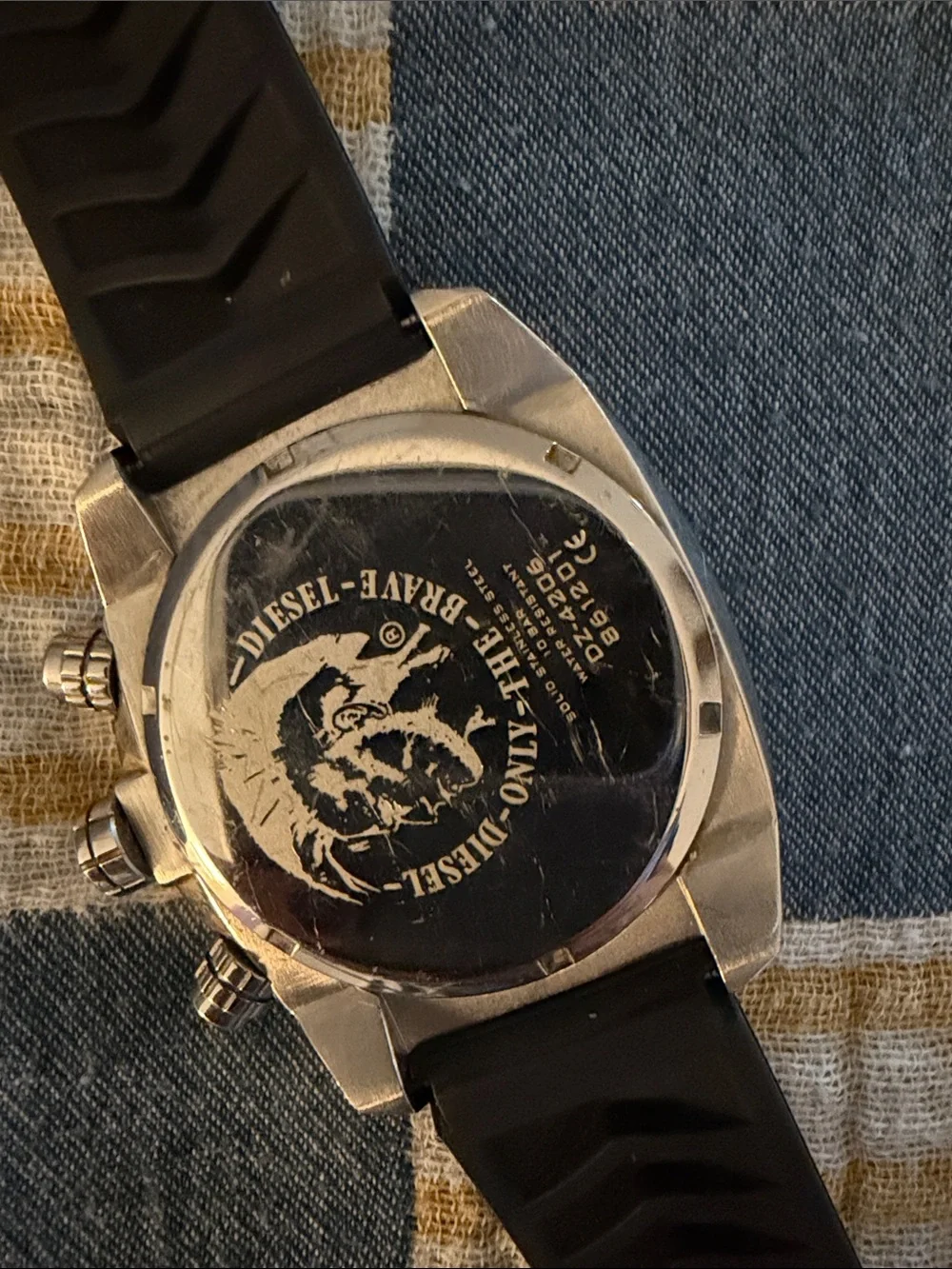 Diesel Black and Silver Men's Watch